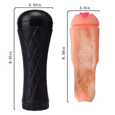 ABS TPEの現実的な男性のマスターベーションは24cm口頭Vaginalleをもてあそぶ