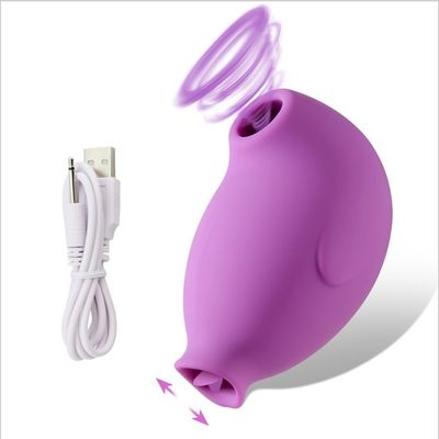 ROHS 10の振動モード女性のためのバイブレーターを吸う電気舌の性のおもちゃ