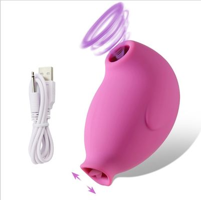ROHS 10の振動モード女性のためのバイブレーターを吸う電気舌の性のおもちゃ