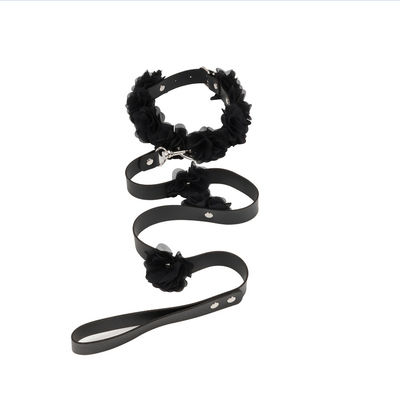 黒いナイロン贅沢なBdsmはROHSが承認した束縛の制限の性のおもちゃを置いた
