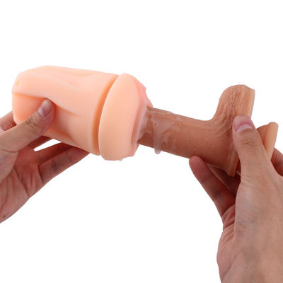 膣の形の男性のマスターベーションは13cm再使用可能で現実的なIPX7をもてあそぶ